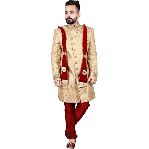 men39s velvet stole for groomdupatta for dulhasherwani stolechunni red for weeding and religious occastion