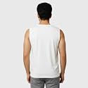 Men39s Vest White Polyester Dry-Fit Breathable Lightweight