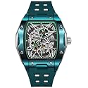 Men Watches Tonneau Mechanical Automatic Winding Elegant Wristwatch for Men
