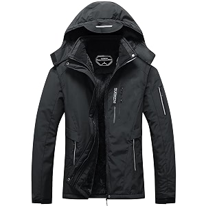 men39s waterproof ski jacket warm winter snow coat hooded raincoat