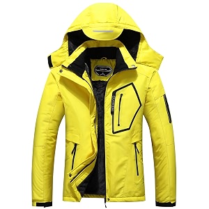 men39s waterproof ski jacket warm winter snow coat hooded raincoat