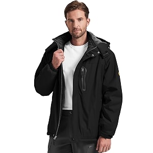 Mens Winter Skiing Jacket Waterproof Warm Snow