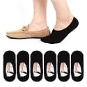 Men'S And Women'S Cotton Low Cut Loafer Socks | No -Show| Anti Slip Silicon Grip (BLACK)