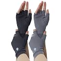 Men's Women's SPF Fingerless Gloves Mittens Sun Protection Unisex Driving Gloves UPF 50+ With Silicone Gel