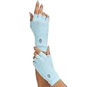 Men's Women's SPF Fingerless Gloves Mittens Sun Protection Unisex Driving Gloves UPF 50+ With Silicone Gel