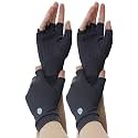 Men's Women's SPF Fingerless Gloves Mittens Sun Protection Unisex Driving Gloves UPF 50+ With Silicone Gel