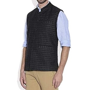 Mens Woolen KULLU Patti Tweed Bandhgala Nehru