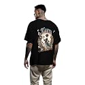 Men39s Zodiac Sign Printed Oversized Cotton T-Shirt