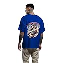 Men39s Zodiac Sign Printed Oversized Cotton T-Shirt