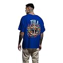 Men39s Zodiac Sign Printed Oversized Cotton T-Shirt
