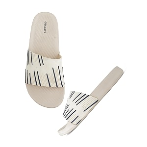 Men Boys Lines Patterned Sliders