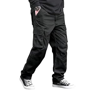 Men Cargo Pants 100 Cotton Relaxed
