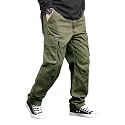 Men Cargo Pants 100 Cotton Relaxed