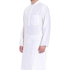 Men Casual Ethnic Kurta Long Sleeve Regular