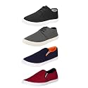 Men Combo Pack of 4 Casual Loafers for Men