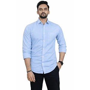 Men Cotton Blend Full Sleeve Shirt for