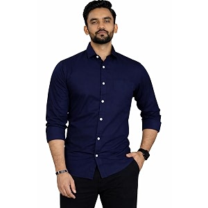 Men Cotton Blend Full Sleeve Shirt for