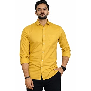 Men Cotton Blend Full Sleeve Shirt for