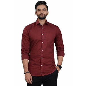 Men Cotton Blend Full Sleeve Shirt for