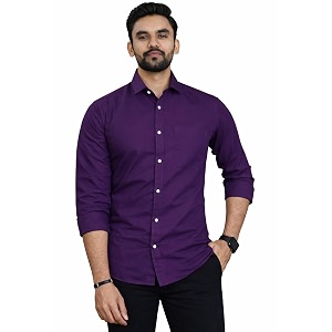 Men Cotton Blend Full Sleeve Shirt for