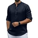 Men Cotton Blend Mandarin Collar Casual Kurta