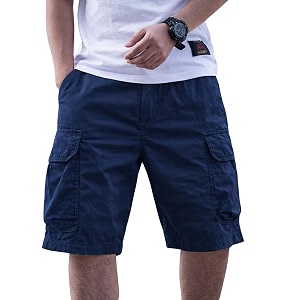 Men Cotton Cargo Shorts Casual Regular Fit