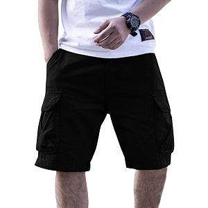 Men Cotton Cargo Shorts Casual Regular Fit