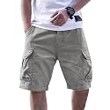 Men Cotton Cargo Shorts Casual Regular Fit
