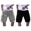 Men Cotton Cargo Shorts Casual Regular Fit