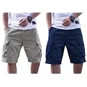 Men Cotton Cargo Shorts Casual Regular Fit