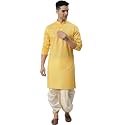 Men Cotton Kurta amp Silk Dhoti 