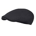 FEINION Men Cotton Newsboy Cap Soft Fit Cabbie Hat