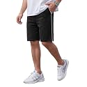 FEEL TRACK Men Cotton Shorts Black