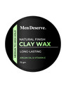 Men Deserve Natural Finish Clay Hair Wax enriched with Argan Oil and Vitamin E Hair Styler (75 g)