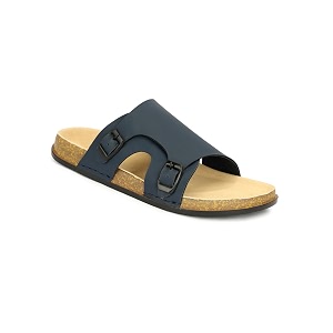 Men Full Cover Double Buckle Slippers