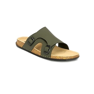Men Full Cover Double Buckle Slippers