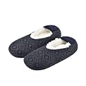 Men Fuzzy Slipper Socks Non-Slip Grippers Soft Sole House Slippers