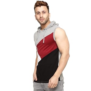 Men Hoodie Sweatshirt Sleeveless Cotton Tshirt Casual