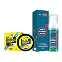 Men Invisible Style Active Sport Styling Hair Wax (50gm) Restylable Anytime & Men's Intimate Wash (150ml) Combo Pack