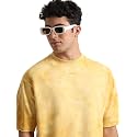 Men Purple Tie and Dye Oversized Fit