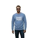 Men Regular Fit Fleece MaroonRound Neck PrintedSweatshirt-JM3763