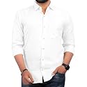 Men Regular Fit Solid Spread Collar Casual