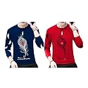 Men Round Neck Cotton Blend Stylish Printed