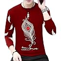 Men Round Neck Cotton Blend Stylish Printed