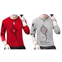 Men Round Neck Cotton Blend Stylish Printed