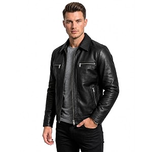 Mens 100 Genuine Lambskin Leather Jacket with
