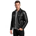 Men39s 100 Genuine Lambskin Leather Jacket with