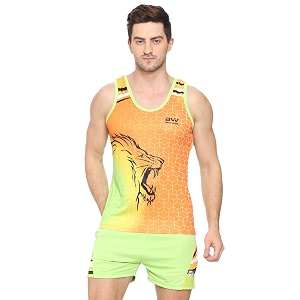 Mens 100 Polyester Sublimation Printed Athletic Running