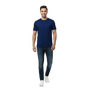 Mens 100 Supima Cotton Crew Neck T-Shirt