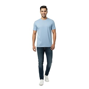 Mens 100 Supima Cotton Crew Neck T-Shirt